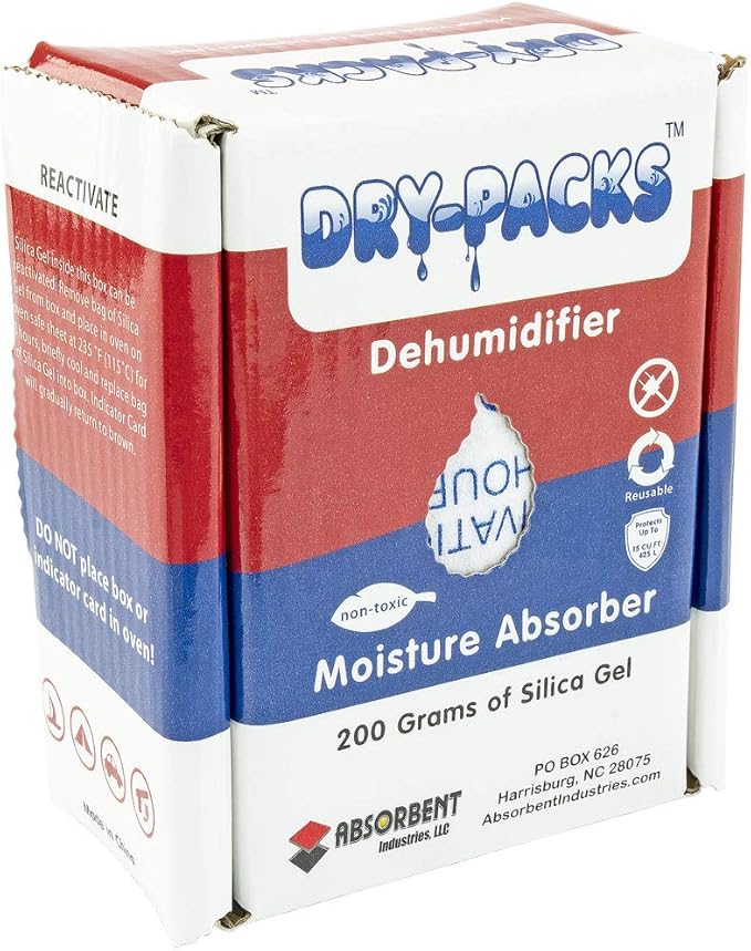 Dry-Packs 200 Gram Silica Gel Dehumidifying Box - DP200BOX by DryPacks