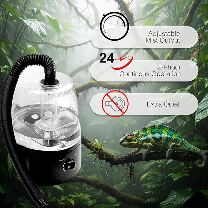 MRREPTILE Reptile Fogger Humidifiers, Grow Tent Humidifier, Misting System for Reptiles, Terrarium Fogger Humidifier, 3.5L Large Capacity Reptifogger for Reptiles and Plant - Image 3