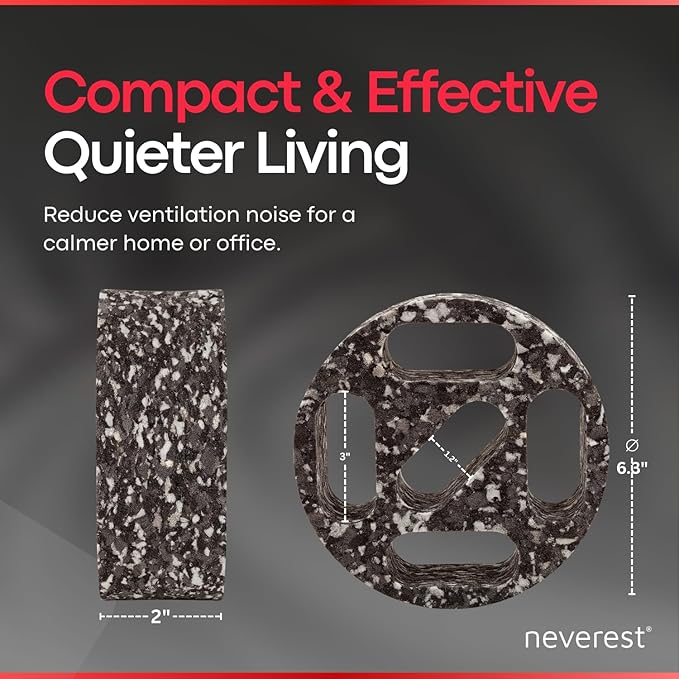 neverest® ESD 6 Inch Inline Duct Silencer – Commercial/Residential HVAC Noise Reduction - Image 3