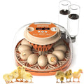 12 Egg Incubator, Automatic Turning with Temperature & Humidity Control, Egg Candler, 360 View with Air Vent, Auto Water Bottle Refill, Chicken Incubator for Hatching Eggs by GROPOW