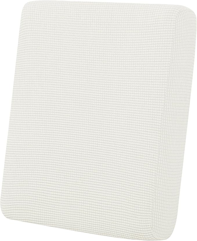 Easy-Going Stretch Chair Cushion Cover Sofa Cushion Furniture Protector Sofa Seat Sofa Slipcover Sofa Cover Soft Flexibility with Elastic Bottom(Chair Cushion, Cream) by Easy-Going