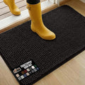 GORILLA GRIP SOAKSTOPPER Dog Door Mat, 36x24 Machine Washable Rug Absorbent Doormat Captures Moisture Mud Dirt, Quick Dry Soft Chenille Entryway Rugs Indoor Entrance Mats for Dog Paws, Black by GorillaGrip