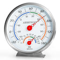 Indoor Outdoor Thermometer Hygrometer, Large Dial Wall Mount Waterproof Thermometer for Home, Garden, Patio, Greenhouse, Farmhouse Decor by AXHHTVCGY by AXHHTVCGY