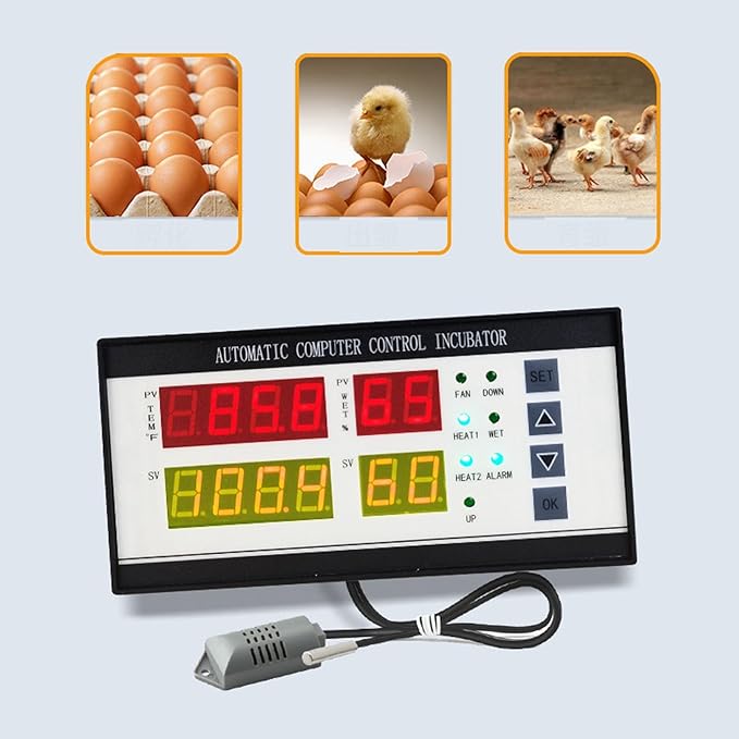Incubator Thermostat, Stable Performance Fahrenheit 110‑220V Incubator Controller for Chickens for Quails - Image 3