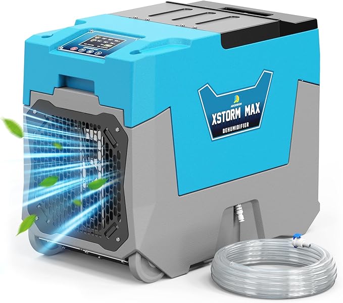 Argendon LGR Commercial Dehumidifier with Pump, 180 Pints Dehumidifiers for Crawl Space, Basements, Large Space, Water Damage Unit, Industrial dehumidifier with Wheels and Handle, 5 Year Warranty by Argendon