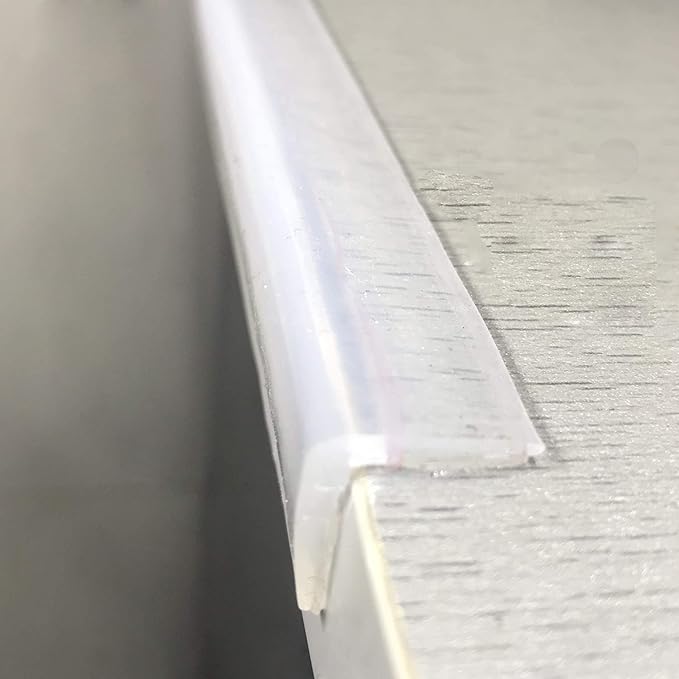 Edge Protector 100% Silicone, Baby Proofing Clear Table Corners Guards, Pre-Taped Adhesive Soft for Kids Proof Safety, Wall Furniture Bumper by Angloria