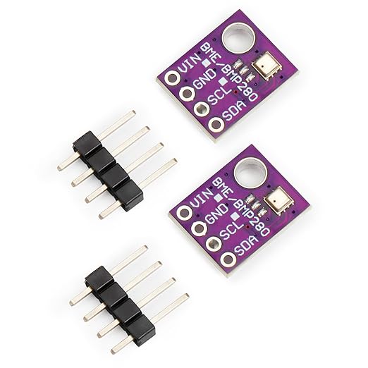 2PCS BME280 5V Sensor Module Atmospheric Pressure Temperature Humidity Sensors I2C SPI Breakout GY-BME280 by Qoroos