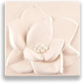 Healing Ceramic Stone Diffuser-Magnolia-Korean flower Series - Odor Eliminator, Air Purifying, Humidity Control, Aromatherapy Passive Diffuser (Magnolia) by CRECEN-HealingSpacesforYou