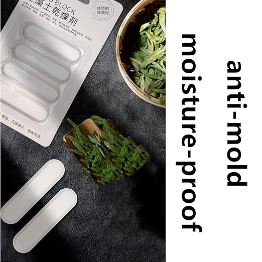 4 Pcs Diatom Drying Stick, Reusable Moisture Absorbing Rod Water Absorption Rod Drying Strip Diatomaceous Earth Moisture Absorber for Spices Jewelry Shoes Boxes Electronics Storage - Image 5