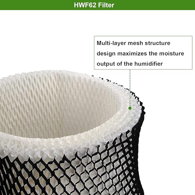 4-Pack Humidifier Wicking Filter Compatible with Holmes HWF62 & HWF62CS, Filter A Replacement Parts HM1701, HM1761, HM1300,HM1100 - Image 4