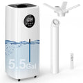 Uthfy 5.5Gal/21L Humidifier for Large Room 3000sq.ft, 2000ml/h Dual 360° Nozzles Ultrasonic Humidifiers for Bedroom, Remote/Touch Control,4 Atomizing Plates, Top Fill, 12H Timer by Uthfy