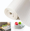 Beautysaid Shelf and Drawer Liner for Kitchen Cabinet, Non Adhesive Non Slip Shelf Paper Waterproof Washable Thickened for Dresser Pantry Shelve Bathroom Protector Liner(White,12 in x 20FT) by Beautysaid