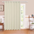 MYSKY HOME Sliding Door Curtains for Living Room, Grommet Blackout Curtain for Bedroom, Patio Thick Vertical Blinds Privacy Thermal Insulated Room Divider Curtains, 1 Panel, 100 x 95 Inch, Beige by MYSKYHOME