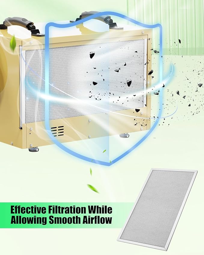 4-Pack MERV-8 Filters Replacement Compatible with Alorair Sentinel HD55 HDi65 HD55S HDi65S Basement Dehumidifiers, 17.2 X 8.8 X 0.4 inches Filter Replacement - Image 3