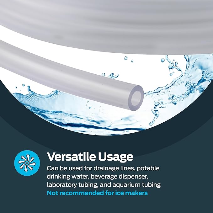 Eastman 1/4 Inch ID (3/8 Inch OD) PVC Clear Vinyl Tubing, 20 Foot Length, 98563 - Image 3