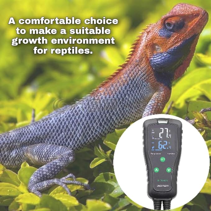 Temperature and Humidity ControllerPlug-in Thermostat Humidistat Reptile Greenhouse,Dual Stage Pre-Wired Outlet 110V 10A - Image 3
