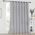 NICETOWN Sliding Glass Door Curtain - Blackout Room Darkening Door Vertical Blind for Dining Room/Bedroom with Grommet Top (Silver Grey, W100 x L95, 1 Panel) by NICETOWN