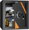 WASJOYE Security Cabinet Safe Box - 2.0 Cubic Feet Home Safes Box with Digital Keypad Safety Key Lock Type-C Port Alarm System, Smart Fireproof Safe for Home Office Hotel Document Jewelry Storage by WASJOYEUS