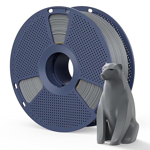 Matte PLA Filament 1.75mm, 1kg(2.2lbs) SUNLU 3D Printer Filament, Smooth Matte Finish, Less Brittle, Reduced Layer Line Appearance, Grey by YOOPAI