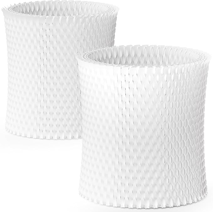 Leemone 2-Pack Bedside Humidifier Filter Replacement Compatible with Canopy Bedside & Nursery Humidifiers, Made with Wood Pulp & Paper Filter, Humidifier Wicking Filter Lasts Up to 6 Weeks by Leemone