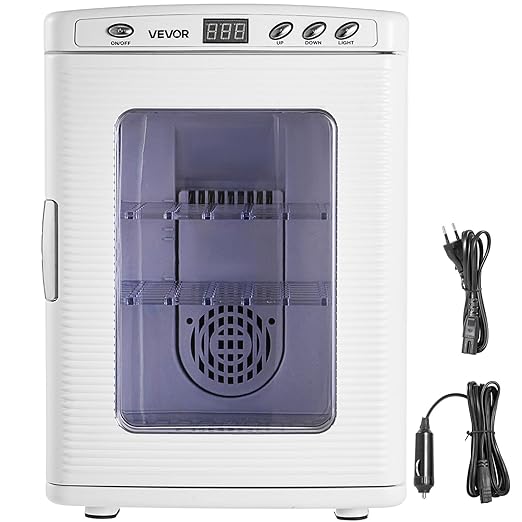 Happybuy White Reptile Incubator 25L Scientific Lab Incubator Digital Incubator Cooling and Heating 5-42°C Reptile Egg Incubator 12V/110V Work for Small Reptiles by Happybuy