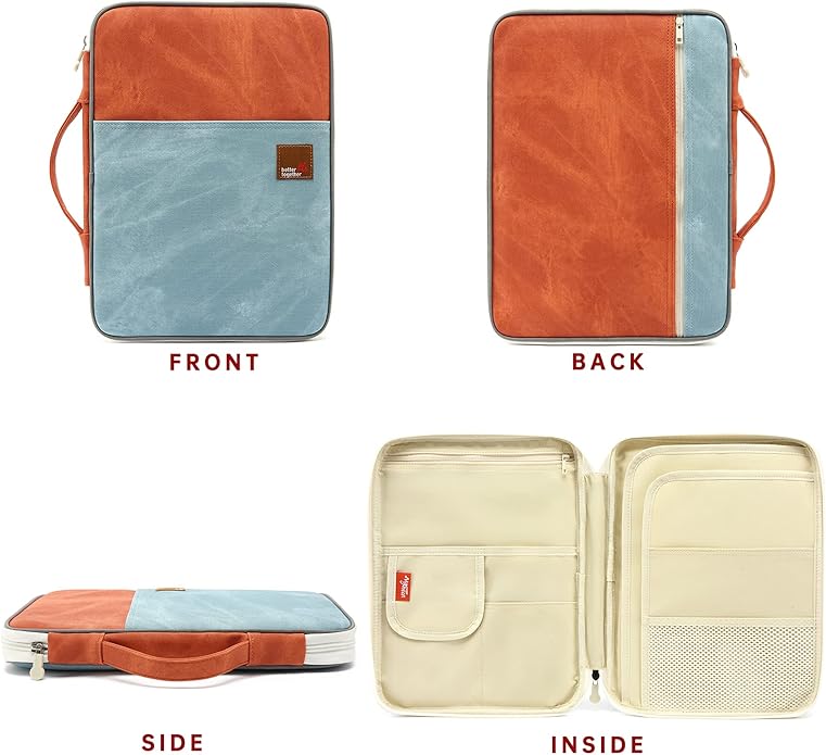 Document A4 Bag Case Waterproof Organizer Portfolio Office Travel Zipper Multi-Function Pouch - Image 3