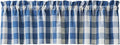 Park Designs China Blue Buffalo Check Valance 14" L by ParkDesigns