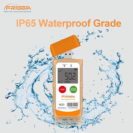Frigga M2D 10Pack Reusable Temperature Data Logger Multi-Use USB Digital Temperature Recorder 14400 Points Refrigerator Thermometer Logger High Accuracy PDF CSV Report - Image 6