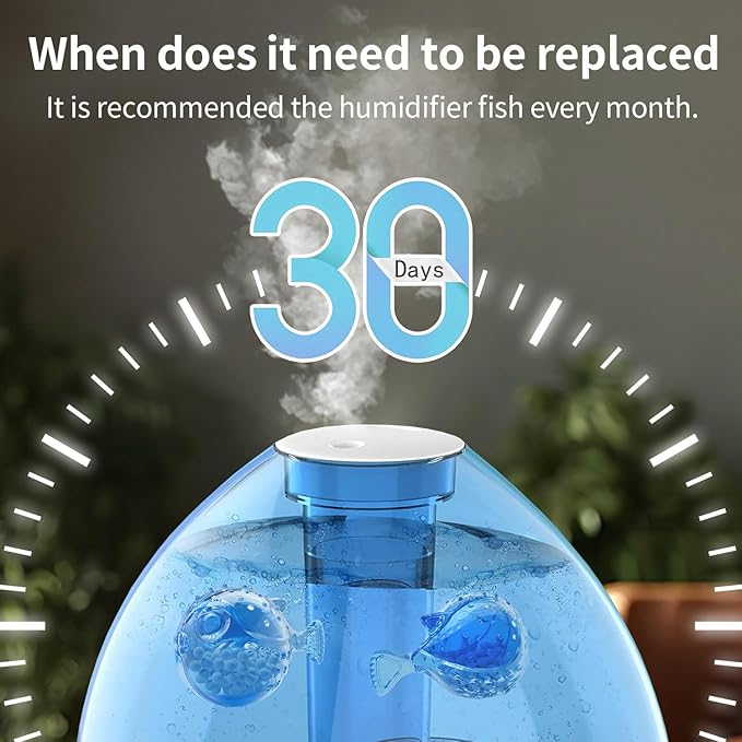 Humidifier Cleaning Fish: 12 Packs Humidifier Tank Cleaner Ball Compatible with Most Humidifiers, Purifier Water, Prevents Hard Water Build-Up, Filters Mineral Deposits, Remove Odor - Image 6