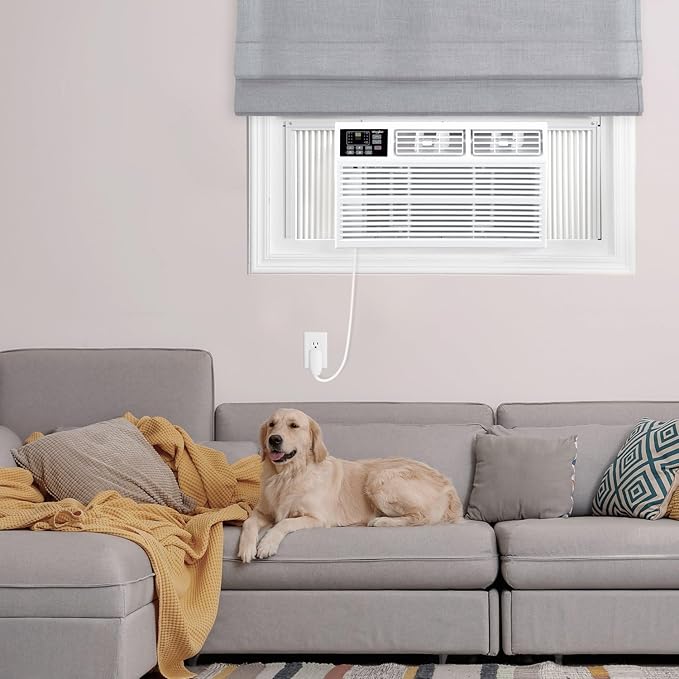 Whirlpool 8,000 BTU Window Air Conditioner with Supplemental Heat, Window Mounted AC Unit with Heater for Apartment, Living Room, Bedroom, Rooms up to 350 Square Feet - Image 2