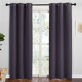 NICETOWN Greyish Purple Blackout Curtains 84 inches Length for Dining Room, 2 Panels, 34" Wide, Thermal Insulated Long Drapes for Window by NICETOWN