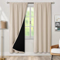 BGment Blackout Curtains for Living Room 84 Inch Length 2 Panels Set, Full Room Darkening Thermal Insulated Noise Cancelling Privacy Window Curtains with Rod Pocket, Each Panel 52 Inch, Champagne by BGment