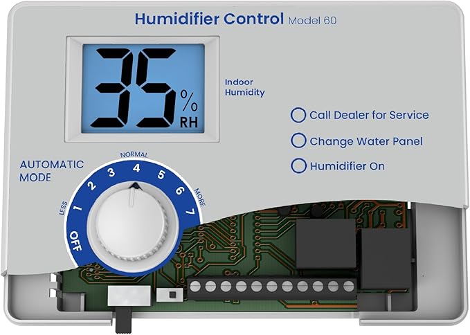 AprilAire 60 Automatic Digital Whole-House Humidifier Control Humidistat with Outdoor Temperature Sensor for AprilAire Whole-House Humidifiers, Low Voltage 24VAC - Image 7