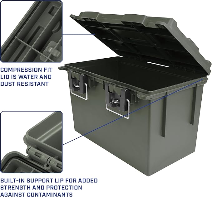 Sheffield 12765 XL Storage Bins With Lids, 4-Pack Stackable Storage Bins, Made in USA, Lockable and Water-Resistant Containers with Lids, Plastic Containers for Home, Classroom, and Dorm - Image 5
