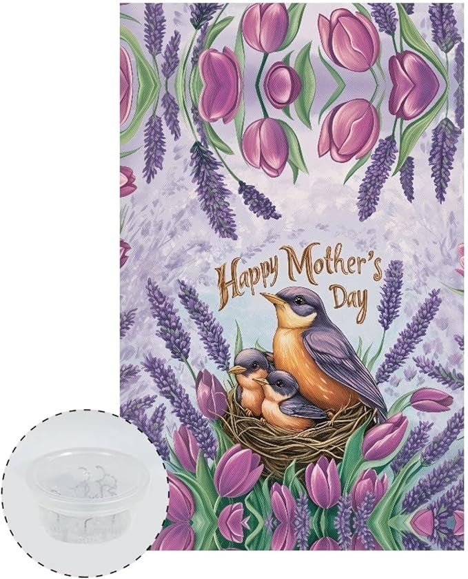 Robin Bird Headrest Protector for Small Recliner Waterproof Furniture Protective Slipcover Non-Slip Sofa Headrest Cover with Fixing Nails for Home Office Loveseat Mother's Day Decorations - Image 2