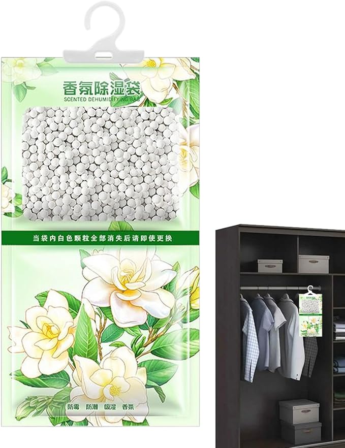 Moisture Absorbers for Closet | Moisture Remover Pack,Scented Dehumidifier Packs Hangable, Humidity Remover Bag for Shoe Cabinet Dormitory by Unknown
