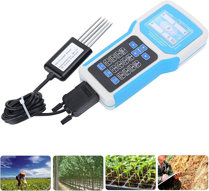 Fdit Soil Tester 240V Intelligent Npk English Version Handheld Phnitrogen Soil Detector for Soil Test Kits - Image 2