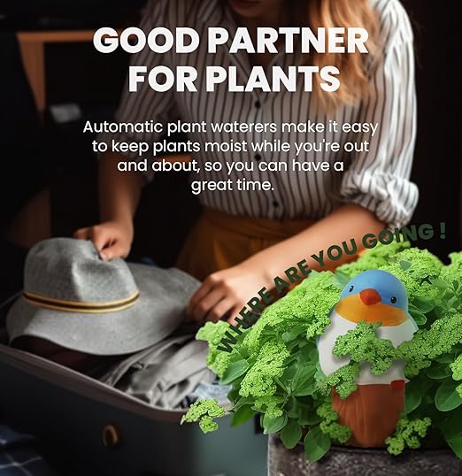 Bird Shaped Plant Watering Globes(Bule 4ps) Plants Suitable for Indoor and Outdoor Use Should be Kept Constantly Moist. The Interesting Shape Makes The Garden More Interesting and Beautiful. - Image 3