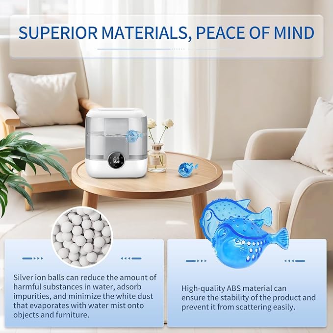 Humidifier Cleaning Fish 12-Pack: Demineralization Cartridge to Purifier Water | Prevent White Dust & Scale | Remove Odor | Universal Water Cleaner for Most Humidifier Tanks - Image 6