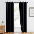 NICETOWN High-End Thermal Curtains, Black, 42 inches Wide Per Panel, 1 Panel, Full Blackout Curtain 80 inches Long for Dining Room, Soundproof Window Treatment Drape for Hall Room by NICETOWN
