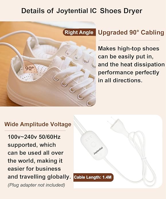Electric Boot Dryer, Shoe Warmer with IC Controller, Footwear Travel Dryers Silent with 3/6/9 Hours Timer - Image 3