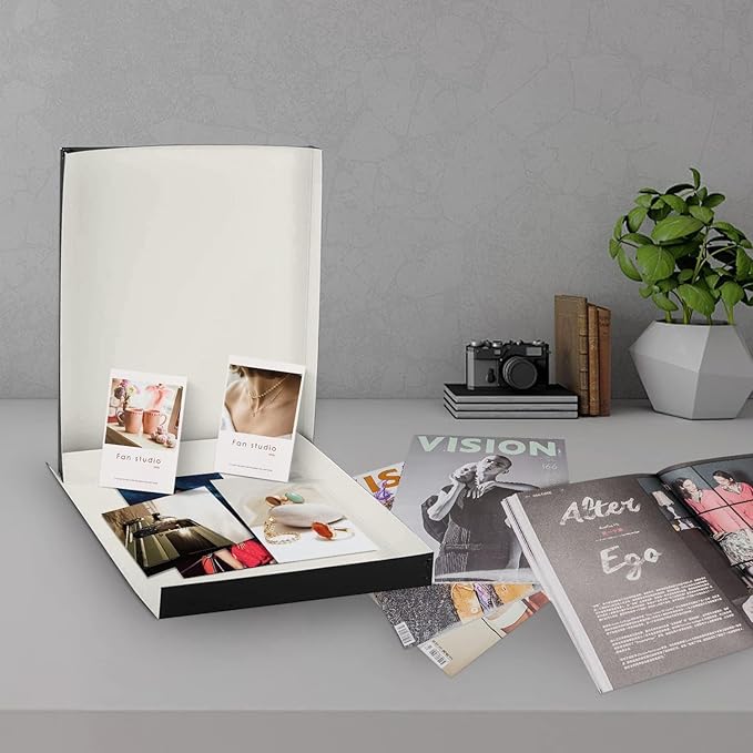Lineco Museum Archival Storage Box, 11.75x15.25x1.5 in. Drop Front Design. Acid-Free with Metal Edge. Organize Photos, Pictures, Prints, Documents, Crafts, DIY. Black, 1 Pack - Image 5