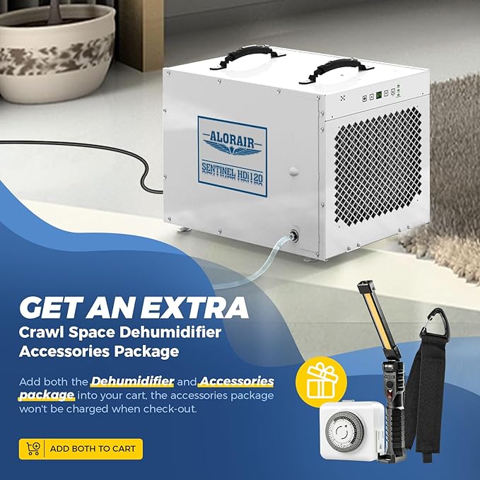 ALORAIR Sentinel HDi120 Commercial Dehumidifier with Pump, 235 Pints Whole Homes Dehumidifier for Crawl Spaces, Basements, up to 3,300 sq. ft. cETL - Image 2