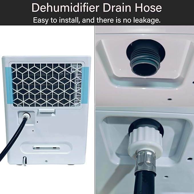 12FT Dehumidifier Drain Hose With 3/4 Inch FHT Connector, Leak-Proof, Kink-Free, Perfectly Compatible With Most Dehumidifier Brands - Image 2