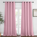 NICETOWN Bedroom Curtain Room Darkening Drapery 102 inches Length - Home Fashion Thermal Insulated Grommet Room Darkening Curtain for Living Room (Rouge Pink, 1 Panel, 52 x 102 inches) by NICETOWN
