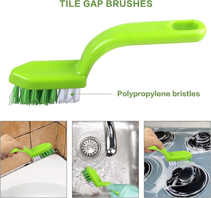 Openfly Hand-held Groove Gap Cleaning Tools, Tile Joint Scrub Brush Window Track Grout Cleaning Brushes to Deep Clean Kitchen Sink Bathroom Edge Corner - Image 2