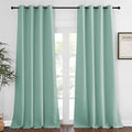NICETOWN Bedroom Curtain Room Darkening Drapery 102 inches Length - Home Fashion Thermal Insulated Grommet Room Darkening Curtain for Living Room (Aqua Blue, 1 Panel, 52 x 102 inches) by NICETOWN