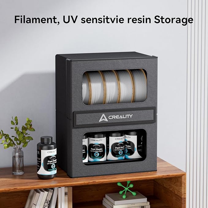Creality Filament Storage Box 10KG, 3D Filament Dryer with Magnetic Closure, Moisture-Proof & Damp-Proof, Large Capacity Rack & Resin Sealed Dust Cover, Easy Access - Image 7