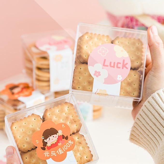 Acrylic Box 4 Packs Clear Square Cube Acrylic Decorations Box Acrylic Candy Box with Lid Transparent Storage Containers Small Acrylic Display Box for Jewelry 4 * 4 * 2.4 Inch - Image 5