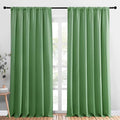 NICETOWN Blackout Curtains Window Draperies, Froest Green, Set of 2, 70 by 95 inches Long, Window Treatment Thermal Insulated Solid Room Darkening Drapes for Bedroom by NICETOWN